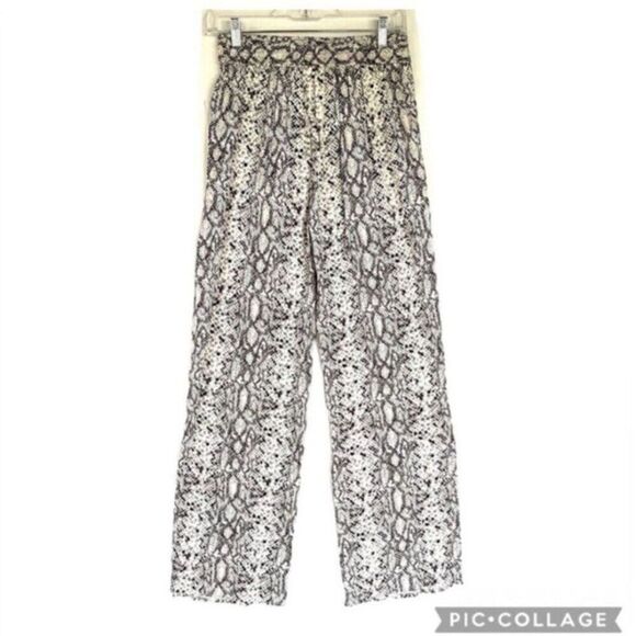 Good American purely python print wide leg pants 2-4 S - Picture 7 of 12
